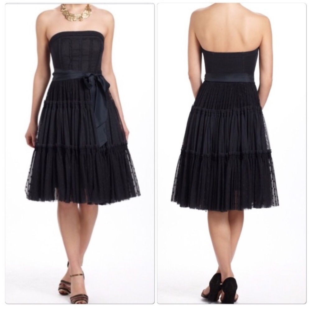 Black Strapless Moulinette Seurs Dress sz:2